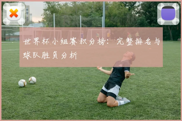 世界杯小组赛积分榜:完整排名与球队胜负分析