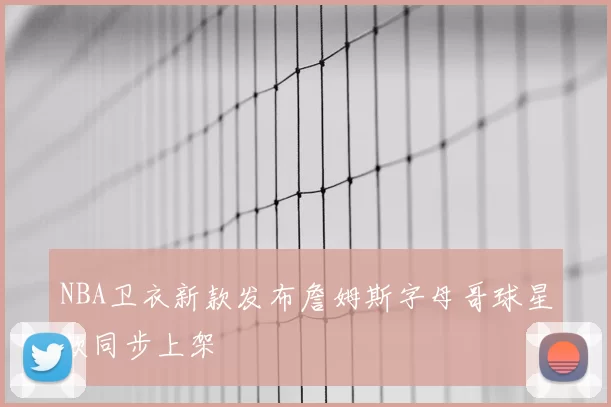NBA卫衣新款发布詹姆斯字母哥球星款同步上架