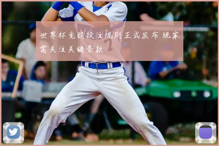 世界杯竞猜投注规则正式发布 玩家需关注关键条款