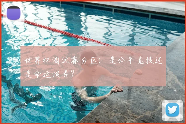 世界杯淘汰赛分区:是公平竞技还是命运捉弄?